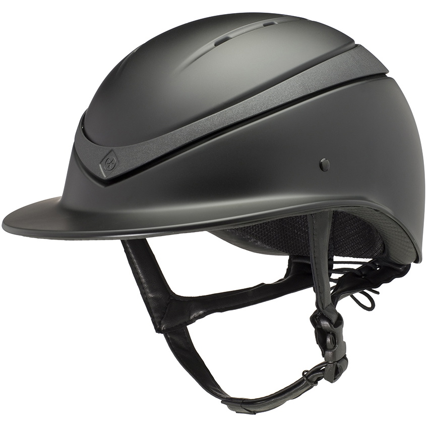 Charles Owen Unisex Luna Wide Peak Helmet & Headband LUNAWPBMBM - Black Matt